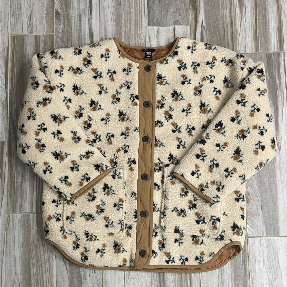 Social Threads (RD Style) Sophia Sherpa button front jacket